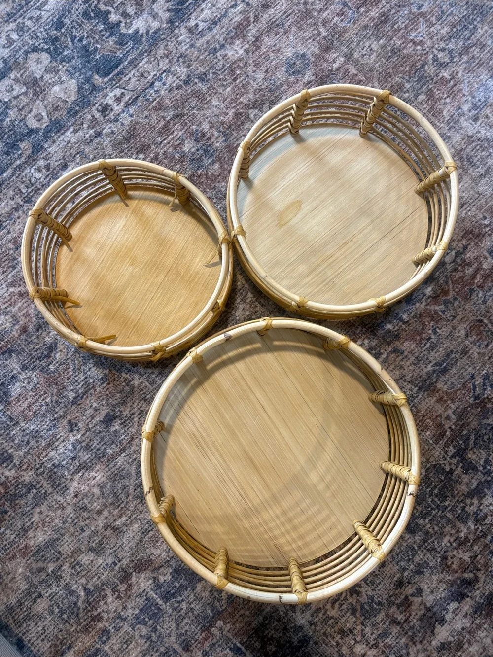 Natural Rattan nesting Set - Neutral